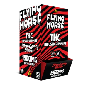Flying Horse THC Infused Gummies 1500MG 60 Count Box